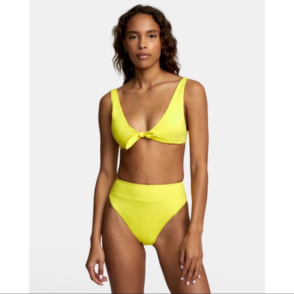 🔆 RVCA Solid High Rise Bikini Bottom - Picture 3 of 5